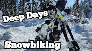 Epic day of Snowbiking In Blue River, BC