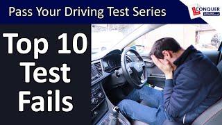 Top 10 reasons people fail their driving test in Great Britain