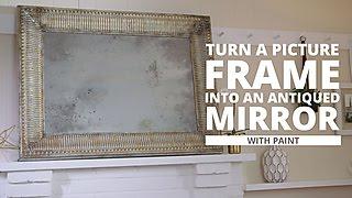 DIY Antiqued Mirror | HGTV