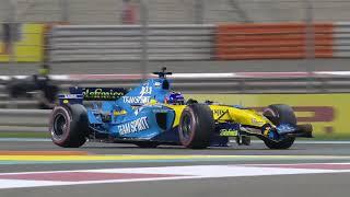 Alonso driving Renault R25 in Abu Dhabi 2020 | V10 Sound | + some reactions: Hamilton, Verstappen