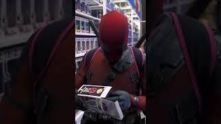 Deadpool enjoying Deadpool Funko Pop