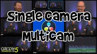INCREDIBLE MultiCam Editing in DaVinci Resolve WITH ONE CAMERA!