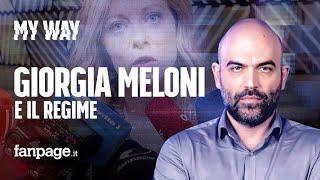 Roberto Saviano: "Le parole di Meloni sull'inchiesta di Fanpage sono un pericolo per la democrazia"