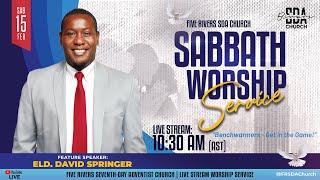 SABBATH SERVICE | FEB 15TH | 10:30AM (AST) | BENCHWARMERS, GET IN THE GAME | ELD. DAVID SPRINGER