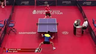 Zhou Qihao vs Gleb Shamruk | 2019 ITTF World Tour Hungarian Open Highlights (Pre)