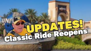 Updates! Classic Ride Reopens at Universal Studios Orlando ~ What's New at Universal?