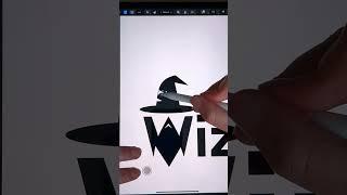 Simple Logo "Wizard" | How to do a simple logo on iPad #logo #designideas