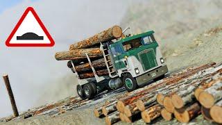 BeamNG Drive - Cars vs Wood Logs Speed Bumps (High Speed)