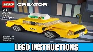 Lego Instructions - Yellow Taxi – 40468 (Lego Creator)