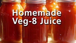 Homemade Vegetable JUICE (V8®-style) from the Garden!