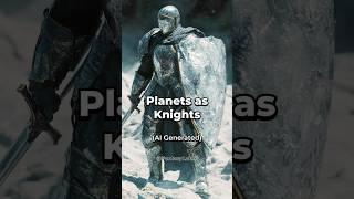 Planets as Knights | Ai Generated