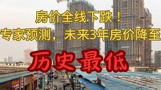 房价全线下跌   专家预测：未来3年房价降至历史最低