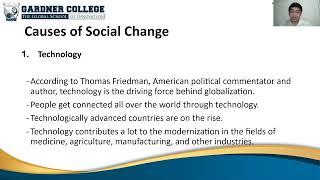 UCSP: Cultural, Social, and Political Change