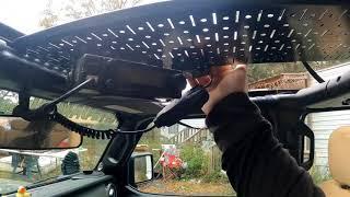 Highly Requested DIY Overhead Pegboard (Wannabe Molle) Panel in my 2021 Jeep Gladiator JT