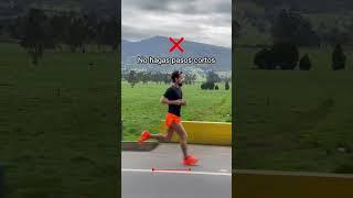 Haz pasos largos para correr más rápido‼️