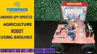 Arduino based Automatic Seed Sowing | Weed Cutting | Agriculture Robot Using Android App.