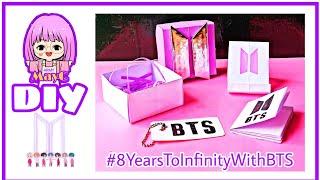 BTS DIY STUFF//Easy Paper Crafts// #8YearsToInfinityWithBTS// ARMY MayC// Philippines