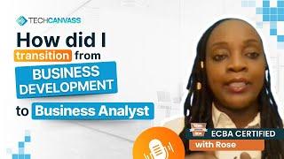 From Business Development to Business Analyst | ECBA Success Story - Rose's