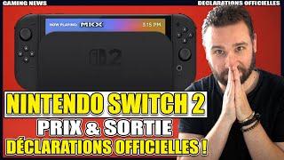 Nintendo Switch 2 : PRIX & SORTIE, NINTENDO PRENDS LA PAROLE OFFICIELLEMENT 