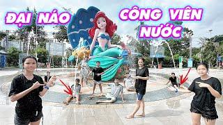 Cả Team Đi Chơi Công Viên Nước Giữa Trời Mưa Bão #trangandvinhtv