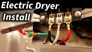 How to Install a 240v Electric Dryer