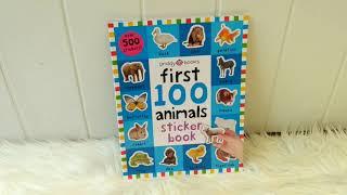 Priddy Books First 100 Animals Sticker Book with over 500 stickers!