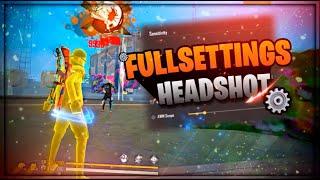 HACK LEVEL WITH MY FULL SETTINGS HEADSHOT️ONLY RED ️ وصول مستوى الهاكر !!!