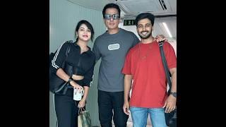 Gundeninda Gudigantalu Serial Meena & Satyabhama Serial Krish Met Sonu Sood /Niranjan /Amulya Gowda