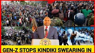 BREAKING‼️GEN-Z stops Kindiki swearing in today, Ruto flys Out, Gachagua is the deputy president