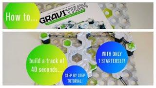 Gravitrax How To: Build a long run with only 1 Starterset!! With Step by Step tutorial. Enjoy!!!