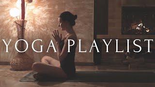 YOGA & MEDITATION PLAYLIST 2024 Music for yoga, meditation and sleep / relaxing fireplace sounds