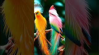 Colors of the Wild: Birds of Paradise in Focus #birds #birdsparadise #birdsday