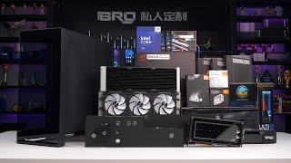 「BRO」4K Water Cooled PC Build PHANTEKS NV9 Low-key luxury.With RTX4090 Matrix 追风者NV9黑色海景房 #pcbuild