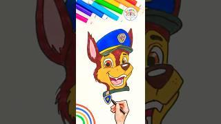 Draw Chase PAW Patrol Easy | PAW Patrol Chase Drawing Simple   #shorts #pawpatrol