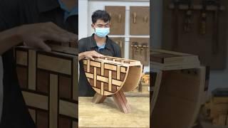 Amazing Design Secret Wooden Folding Table #shorts  #wood #woodworkingtools