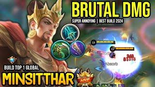 MINSITTHAR BEST BUILD 2024 | BUILD TOP 1 GLOBAL MINSITTHAR GAMEPLAY | MOBILE LEGENDS