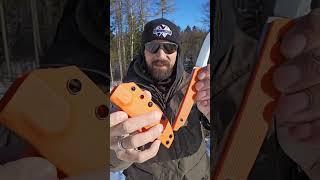 Messerworld - Amare Knives Pocket Peak G10 Orange. Geniales Outdoormesser im Uli Hennicke Design.