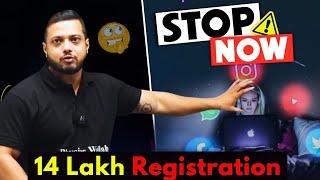 14 Lakh Registration  Are You Serious ⁉️JEE 2025  Social Media Distraction ️ #jee2025 #jee