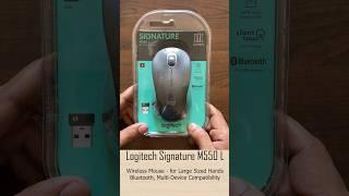 Logitech Signature M550 L Full Size Wireless Mouse - for Large Sized Hands, Silent Clicks, Bluetooth