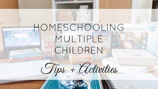 HOW TO HOMESCHOOL WITH MULTIPLE CHILDREN || TIPS TO MAKE ONE ON ONE LESSONS EASIER!!