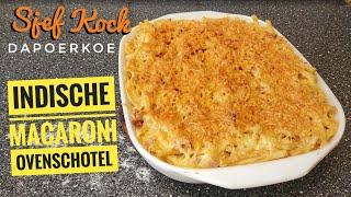 Indische Macaroni Ovenschotel Maken | Indische Macaroni Recept | Macaroni Ham Kaas | Indische Keuken