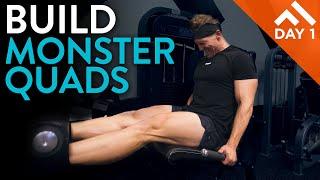 BUILD MONSTER QUADS  | WEEK IN THE SWOLE PROGRAM DAY 1