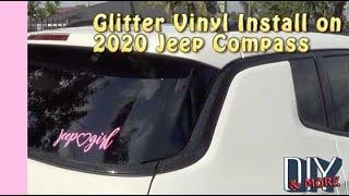 $12 MOD, Glitter Vinyl Install on TRIM DE-CHROME, 2020 JEEP COMPASS