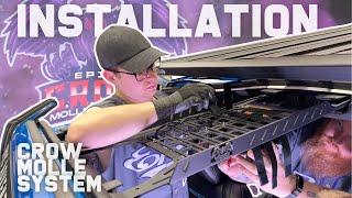 CROW Molle Overhead Rack for Jeep JL/JT Installation Action