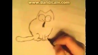 как рисовать кота Саймона/ how to draw Simon's cat