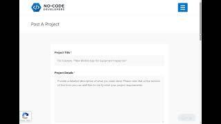 No-Code Developers - Employers - How do I post a project?