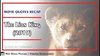 Movie Quotes Recap: The Lion King (2019)