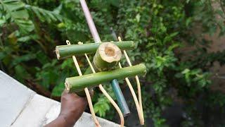 🪄traditional bamboo craft slingshot @the woww creation