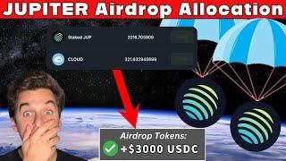 Jupiter Airdrop ALLOCATION - TAKE ACTION NOW