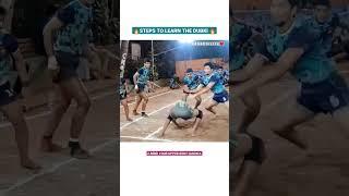 STEPS TO LEARN DUBKI ️#shorts #kabaddi #kabaddilife #dubki